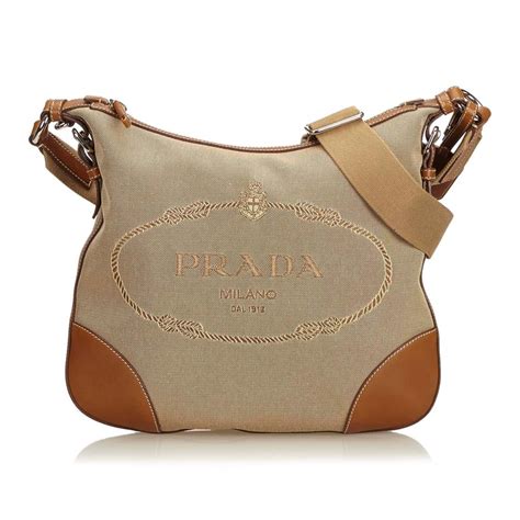 prada tsche crossbody brown|Prada handbags sale.